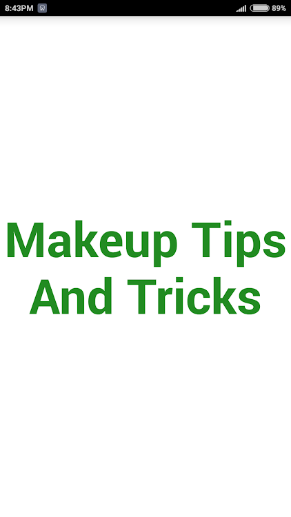 Makeup Tips And Tricks - 4.1.6 - (Android)