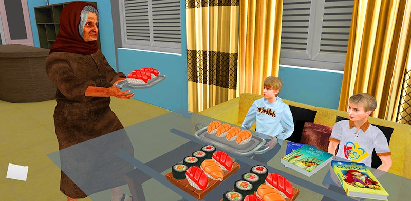 Virtual Grandmother Simulator: Happy Family life