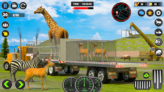動物運搬トラック ゲーム