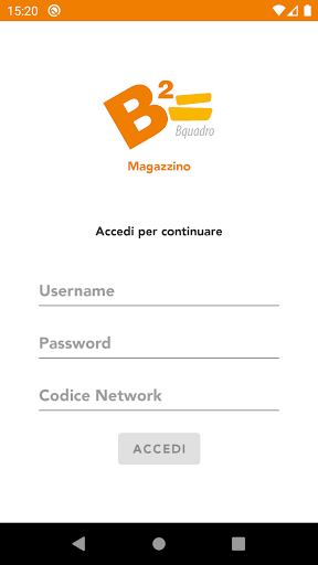 Android application Bquadro Magazzini screenshort