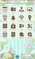 screenshot of Pastel Flower Wallpaper Theme