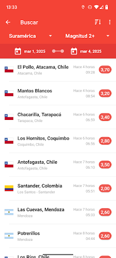 Mis Alertas de Terremotos screenshot 2