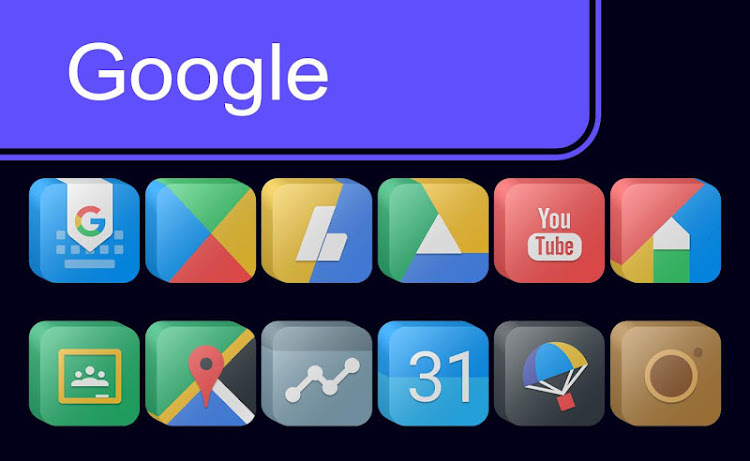 Pixel Cubic 3D - Icon Pack - 63 - (Android)