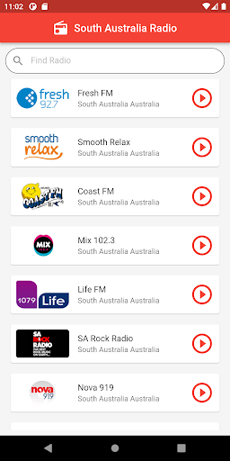 Android application South Australia Radio Stations screenshort