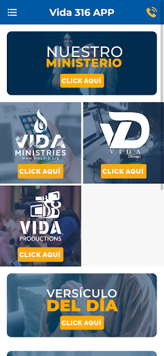 Android application Vida 316 Ministries screenshort