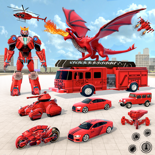 Fire Robot Mobil PMK Car Games