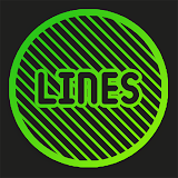 Lines Circle - Neon Icon Pack icon
