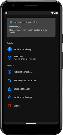 Notification History Pro Screenshot
