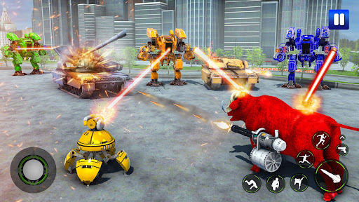 Bull Transform Robot Car Games Screen 3