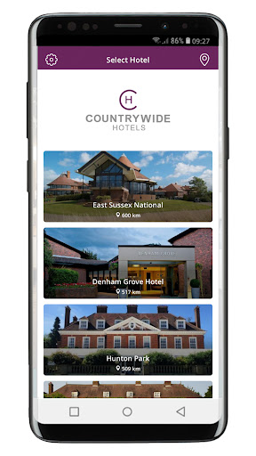 Android application Countrywide Hotels screenshort