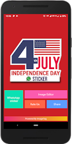 Independence Day USA - Sticker 1.0 APK + Mod (Unlimited money) untuk android