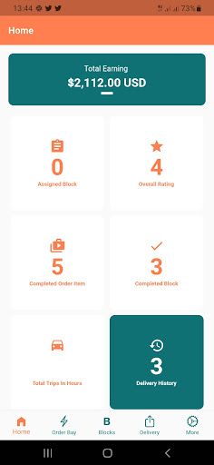 Android application Movebot Courier screenshort