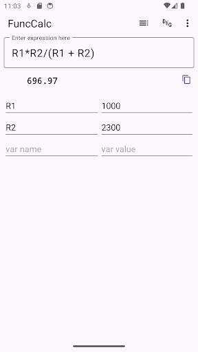 FuncCalc Screen 2