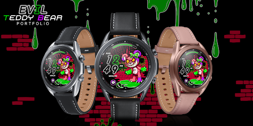 Android application Evil Teddy Bear_Watchface screenshort