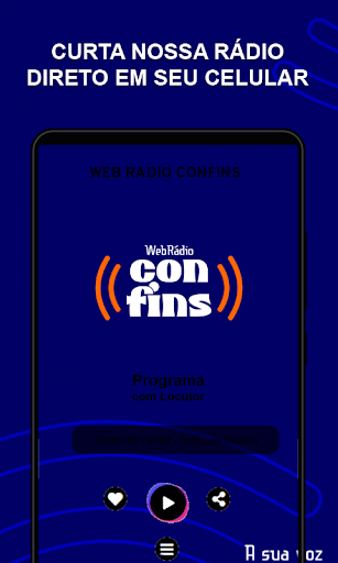 Android application Web Rádio Confins screenshort
