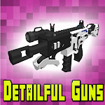 Cover Image of Baixar Detailful Guns Addon for Minecraft PE 7.1 APK