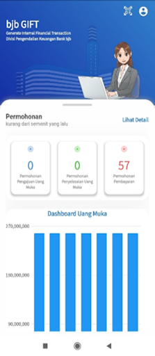 Android application bjbGIFT MOBILE screenshort