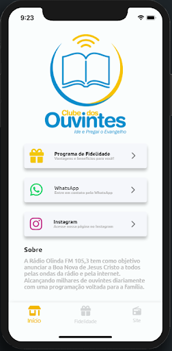 Android application Rádio Olinda - Fidelidade screenshort