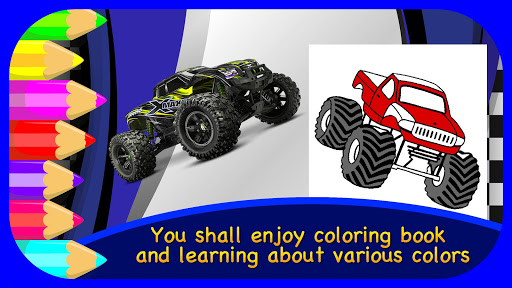 download monster truck coloring book free for android