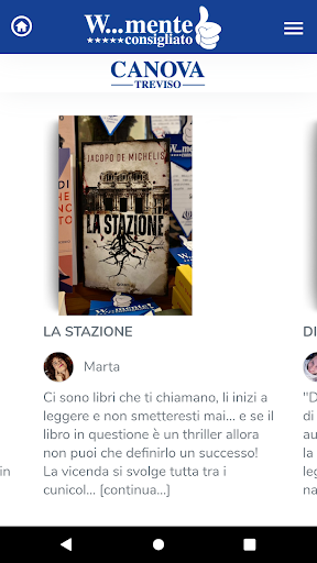 Android application Libreria Canova screenshort