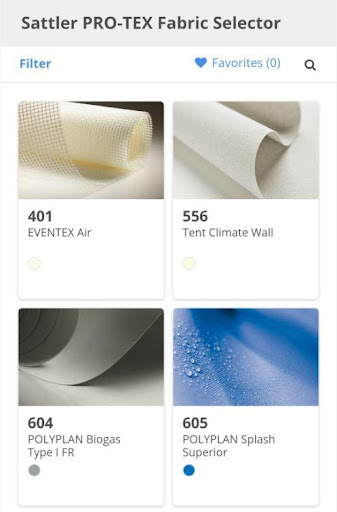 Android application Fabric Selector screenshort