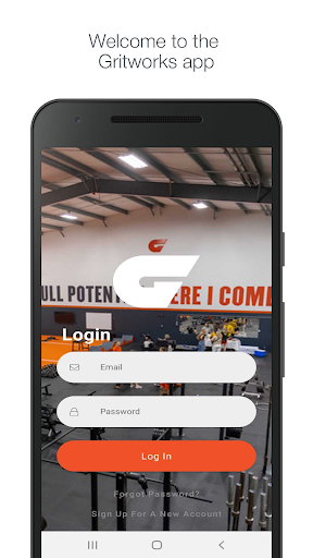 Android application Gritworks Athletics screenshort