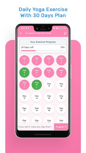 Yoga Exercise - Workout Screen 2