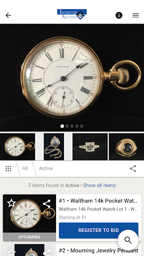 Entrusted Auctions Screen 2