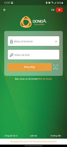 Android application DAS Trading screenshort