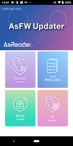 Android application AsFWUpdater screenshort