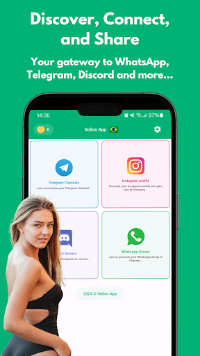 Android application Solion - Groups for WhatsApp screenshort