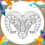 Cover Image of Tải xuống Coloring: Horn Sheep Mandala  APK