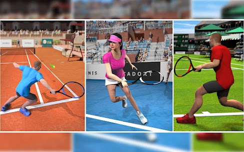 Tennis Champions Clash Mod Apk Amazing Sports Games 3D for Android 3