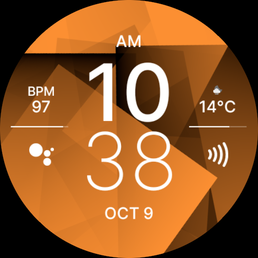 Road Orange Fit Watch Face Logo