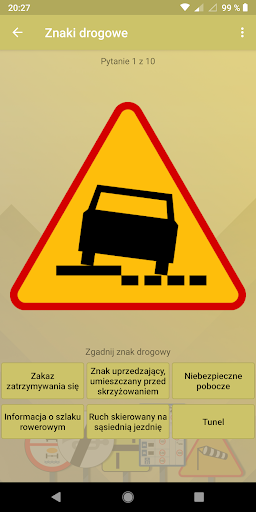 Znaki drogowe w Polsce: quiz o Screen 2