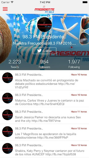 PRESIDENTE983 Screen 2