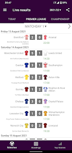 Live Scores for Premier League Unknown