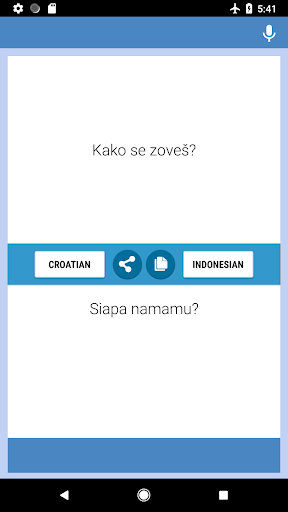 Android application Croatian-Indonesian Translator screenshort