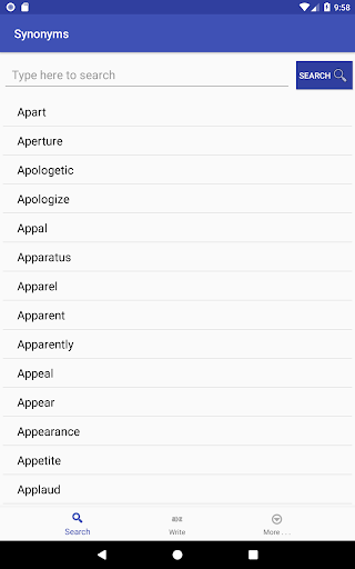 English Synonyms Dictionary