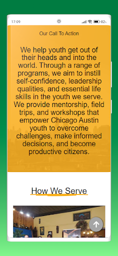 Chicago Austin Youth Travel Screen 2