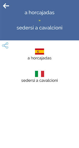 Spanish Italian Dictionary Screen 3