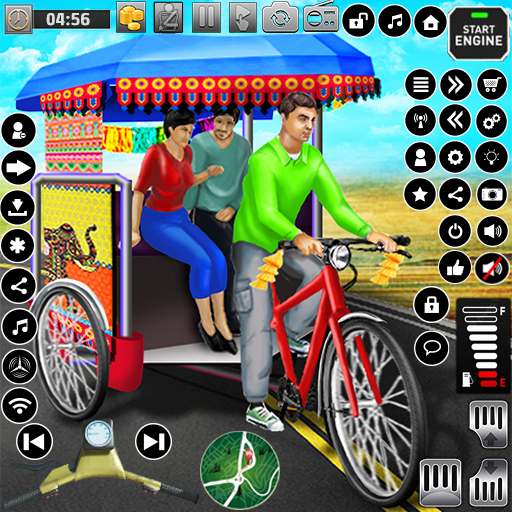 Bicycle Rickshaw Driving Games  Icon