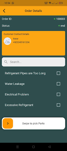 Android application Worker Service Provider screenshort