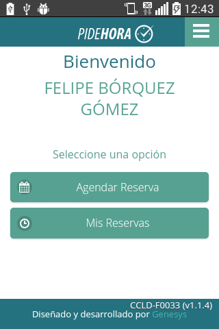 PideHora Screen 3