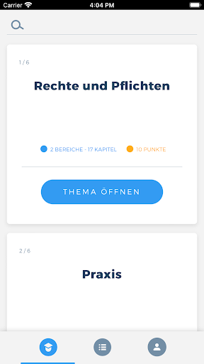 Android application Datenschutzbeauftragte/r screenshort