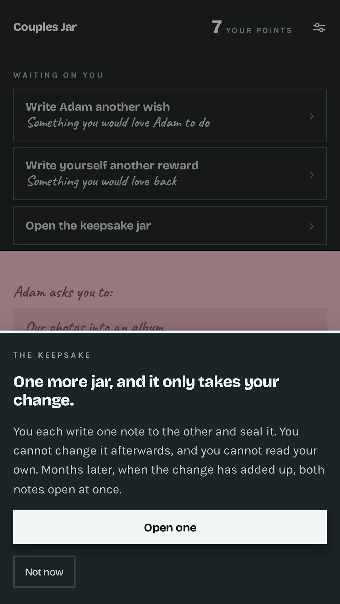 Screenshot 5 of Couples Jar: Wishes & Rewards