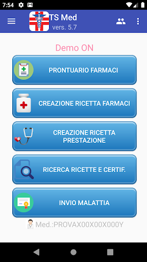Android application TS MED 2 screenshort