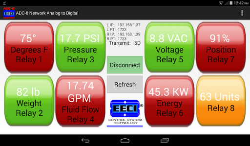 ADC-8 A to D Network Interface Screen 2
