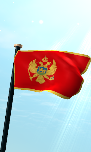 Android application Montenegro Flag 3D Wallpaper screenshort