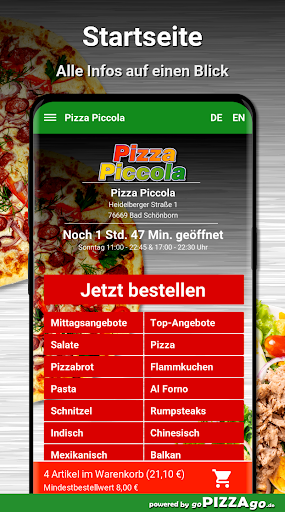 Pizza Piccola Bad Schönborn Screen 2